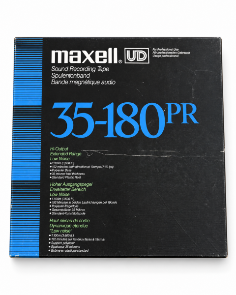 Maxell UD 35-180PR Kunststoffspule mit Tonband – 1.100 m / 3.600 ft. – gebraucht