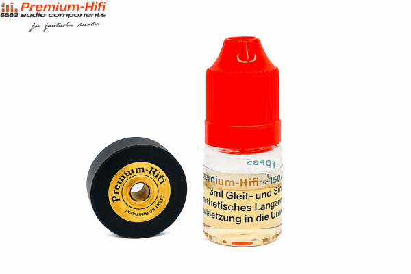 Premium Andruckrolle für Revox B77 + 3 ml ISOFLEX® PDP65 Sinterlageröl | Kein PU | Wartungs-Set