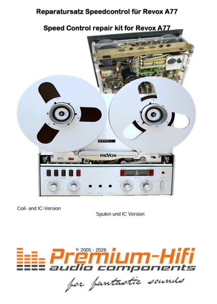 Reparatursatz-Set Revox A77 Speedcontrol – IC-Version & L-Version