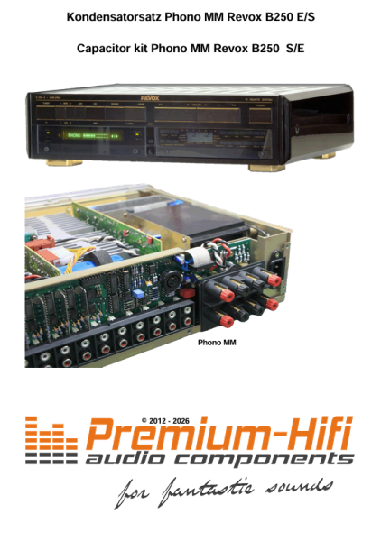 Kondensatorensatz Revox B250 S / B250 E Phono MM 1.725.255.00