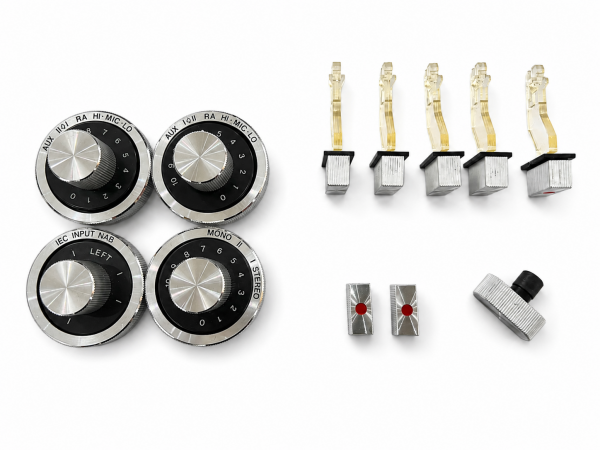 Original Knöpfe- & Schalter-Set für Revox A77 MKIV – seltene Ersatzteile