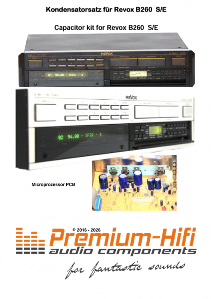 Kondensatorsatz Revox B260 – Mikroprozessor 1.726.270.00