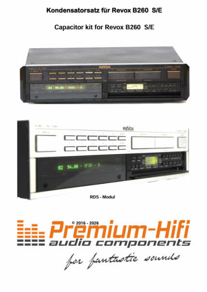 Kondensatorsatz Revox B260 / B260 S / B260 E – RDS-Modul 1.726.280.00