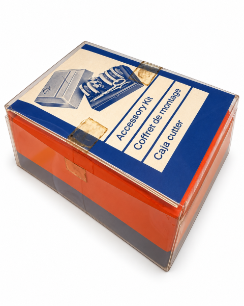 Agfa Cutterkasten Tonband Klebeset Bandschneidegerät Vintage mit Zubehör OVP