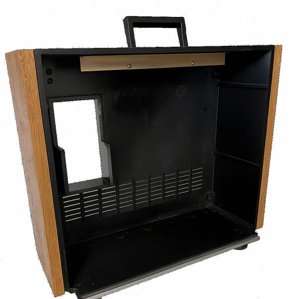 Revox B77 Gehäuse – schwarz glänzend mit Holzseitenteilen